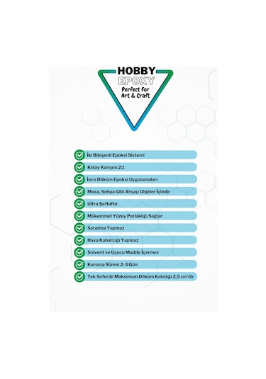Ultra Şeffaf Döküm Tipi Epoksi Reçine 30kg Set Epoxy Masa Sehpa I