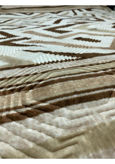 Aksu Tek Kişilik Battaniye Çantali Kahve