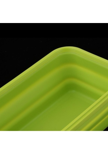 Homyl Katlanır Silikon Öğle Yemeği Kutusu Kase Bento 350ml-yeşil 350ml Yeşil Çok Renkli