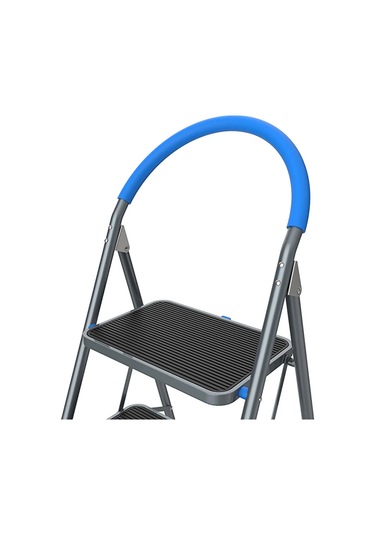 Mac Allıster 3 Basamaklı Geniş Çelik Merdiven 150kg Taşıma Kapasiteli