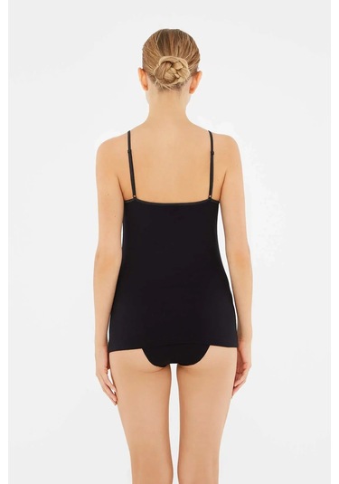 Dagi 5007 Kadın 2'li Ayarlanabilir İp Askılı Atlet-siyah Siyah