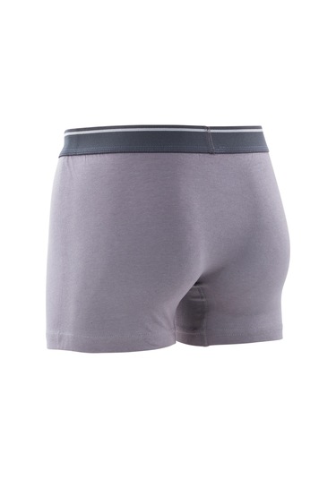 3 Lü Redzone Pamuk / Lycra Füme Erkek Boxer Füme