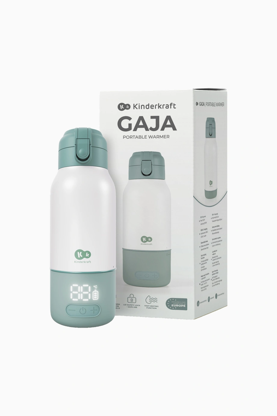 Kinderkraft Gaja 2in1 Mobil Biberon Isıtıcı ve Termos 500 Ml
