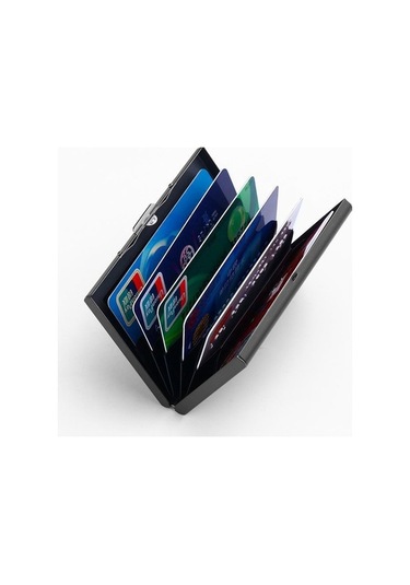 Createtech Cbtx Alüminyum Kredi Kartı Tutucu Cüzdan, Gümüş Gümüş