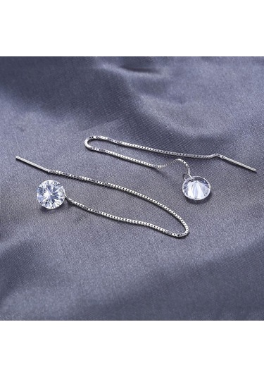 Jewelrypalace Kübik Zirkonya Küpe 925 Ayar Gümüş
