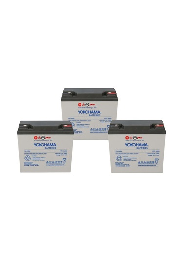 12v 24ah Motosiklet Aküsü 3 Lü Set 2025 Malezya Üretimi-121661