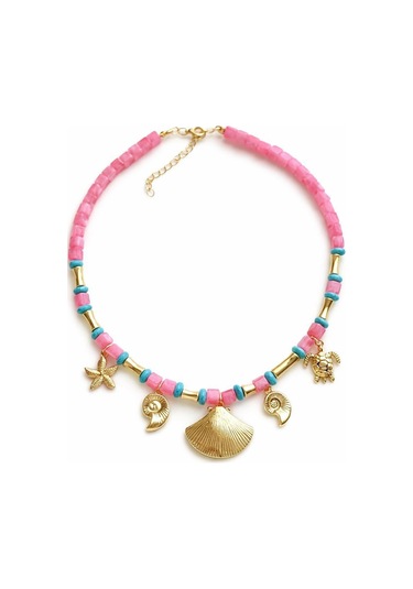 Deniz Charm Kolye Pembe