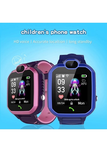 Geeksen Çocuklar İçin Akıllı Telefon Saati 2g Ağ Çocuklar İçin Lbs Konum Akıllı Saat (İthalatçı Garantili)