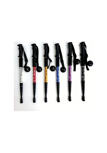 Willowhaven Kırmızı Ayarlanabilir Alüminyum Yürüyüş Bastonu - Konforlu Tutamak, Şok Emici, Dayanıklı