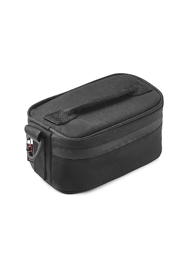 Symbee Siyah Isı Ve Soğuk Saklama Çantası - Poliester + Alüminyum Folyo İçli, Okul/iş/piknik İçin Taşınabilir Yemek Çantası 18x10x10 Cm Siyah