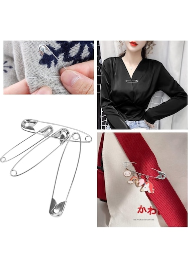 Tenfowee 250 Adet Çeşitli Boyutlu Nikel Kaplı Çelik Güvenlik İğne Seti, Depolama Kutusuyla Etiket Sabitleyici İğneler Paketi