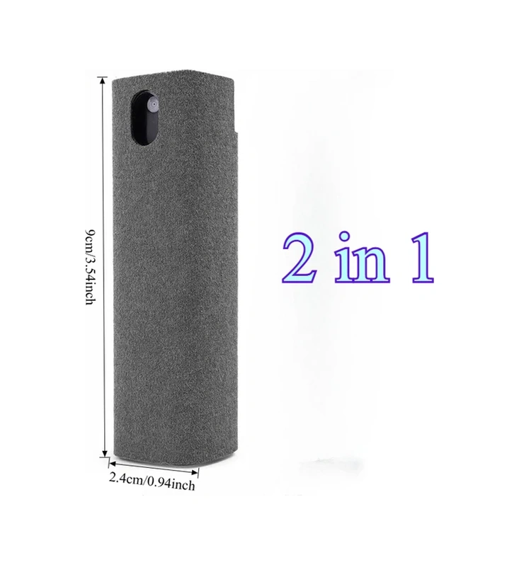 Dashanshop Gri 2si 1 Arada Ekran Temizleme Aleti Püskürtmeli Multifonksiyon Sprey Şişesi