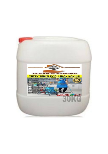 Strong&Clean Profesyonel Yüzey Temizleyici Limon Kokulu 30 KG