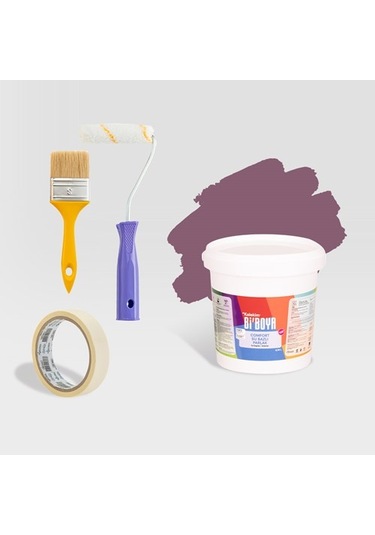 Bi Boya Yazlık Yenileme Seti Ahşap Ve Metal Boyası 0.75 L Ahududu