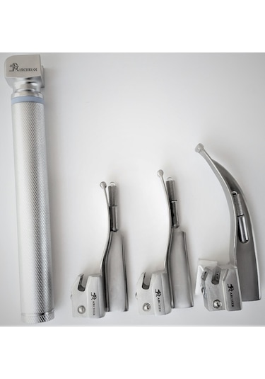 Archer Pediatrik Laringaskop Laringoskop Set No:00-0-1 Eğri Blade