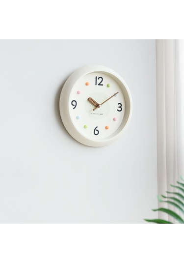 Homyl Modern Duvar Saati Dekoratif Saat Yuvarlak Minimalist Yeşil