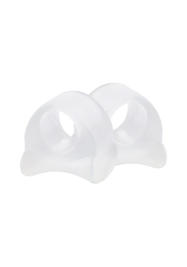 10 Çift Baş Parmak Ortezi Ayırıcı Yumuşak Ve Rahat Ayak Bakımı Kılıfı Transparan M