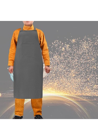 Suntek Kaynak İş Önlüğü Hafif Koruma Ev Deri İşçiliği Gri