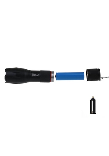 Watton Wt-023 En Güçlü Şarjlı El Fener Siyah