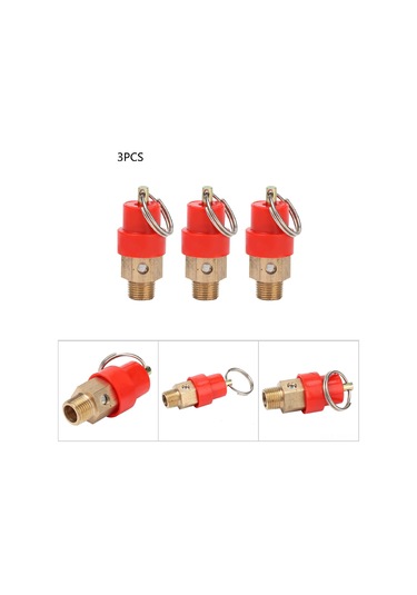 Ximistore9 Bakır G1/8" Gevişme Valfi 8kg Basınç Taşıma, 3'lü Paket - Kişisel Güvenlik Ve Ekipman Koruması