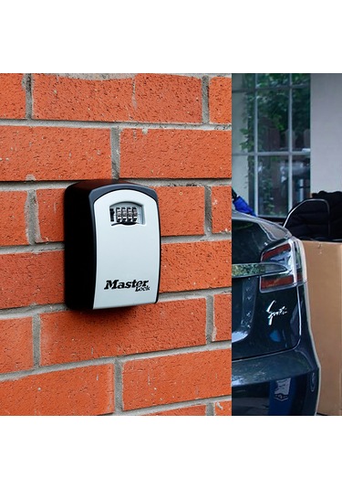Samdoo Master Lock Dışarıda Kullanıma Uygun Duvar Montajlı 4 Haneli Parolalı Anahtar Saklama Kutusu 5401d