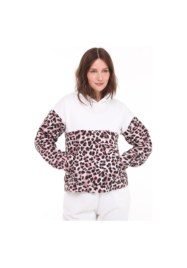 Üç İplik Şardonlu Eşofman Takımı-480-beyaz Beyaz