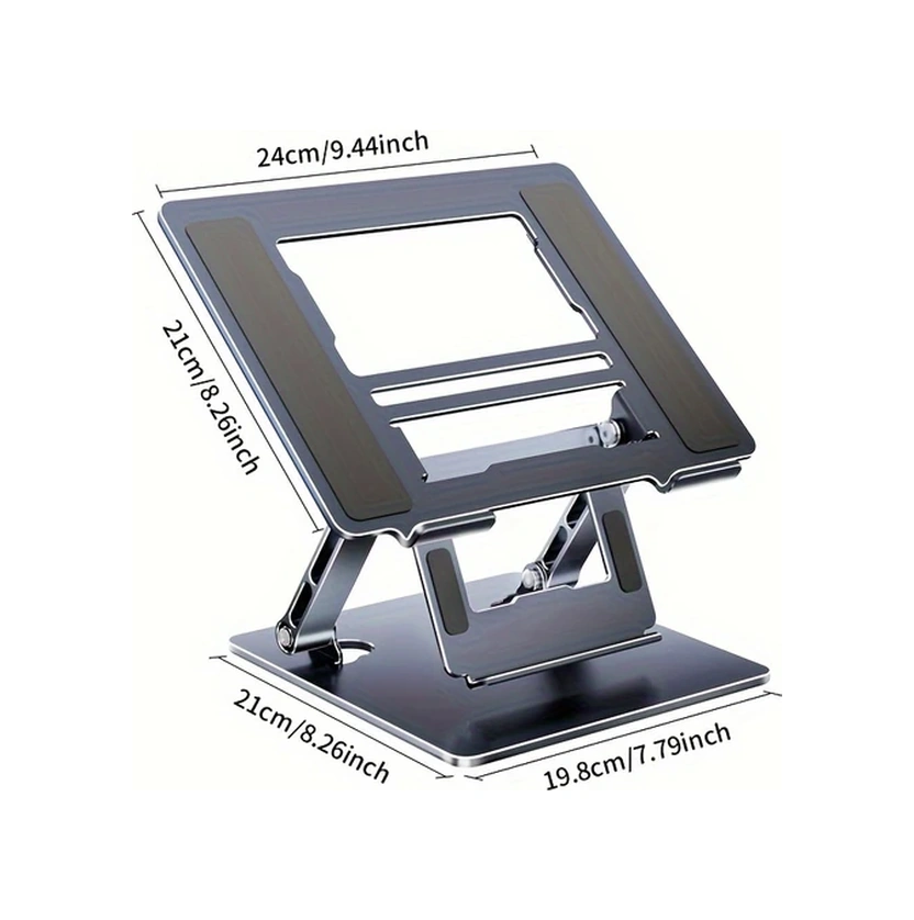 Dream011 Ayarlanabilir Masaüstü Projektör Standı 10-15.6" Laptop Projektör Riser Ergonomik Taşınabilir Telefon Tutucu Gri