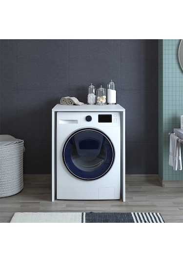 Banos Cm1 Kapaksız Çamaşır Makinesi Alt Dolabı Beyaz
