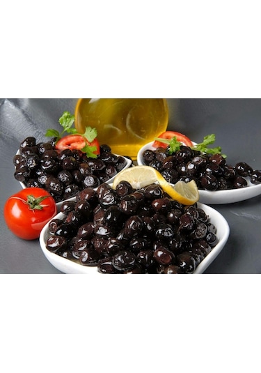 Karabacak Mega Yağlı Sele Siyah Zeytin Teneke 2 KG