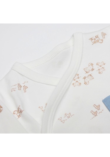 Bistyle Curly Lamb 3'lü Zıbın Takımı 13107 Bej Ekru Çok Renkli