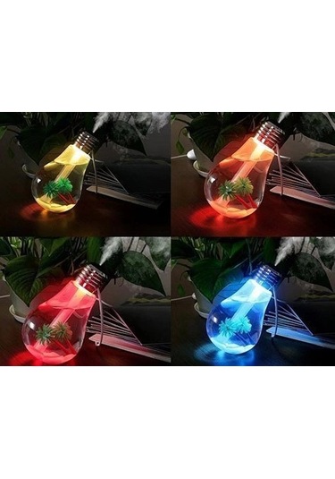 Hava Nemlendirici Ampul Görünümlü Hazneli Buhar Makinesi 400 Ml. 5365