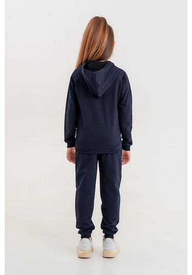 Ahengim AK0785 Basic Fermuarlı Kız - Erkek Çocuk Okul Eşofman Takımı - Lacivert