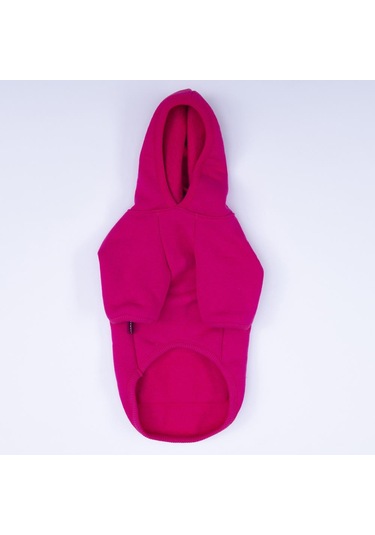 Pembe - Fuşya Kanguru Cepli Kedi-köpek Hoodie- Sweatshirt Kedi Köpek Kıyafeti