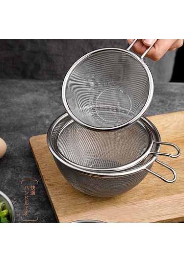 Konesam Stok Çelik Mini El Kolu Sepet, Leblebi Susam Yıkama, Süzme Ve Süzgeç Aleti, Gıda Süzme Sepeti Diğer