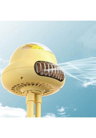 Ahtapot Fan El Usb Şarj Edilebilir Fan Döner Vantilatör Sallayarak Kafa Masaüstü Masa Taşınabilir Mini Fan C 6702 Renkli