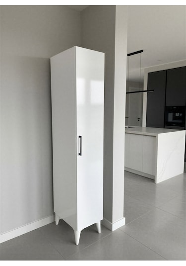 Aruat 6 Raf'lı Mutfak & Banyo Çok Amaçlı Kulanılabilen Kapaklı Dolap 30 161 Beyaz