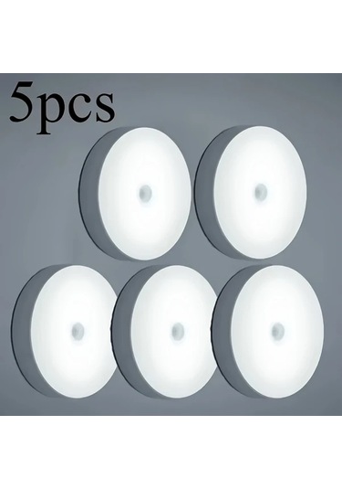 Honeybeeshop 4 Adet Beyaz Işık Enerji Tasarruflu Led Hareket Sensörlü Usb Şarj Edilebilir Taşınabilir Lamba