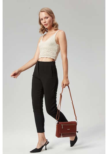 Kadın Dört Bölmeli Clutch Çarpraz Omuz Çantası