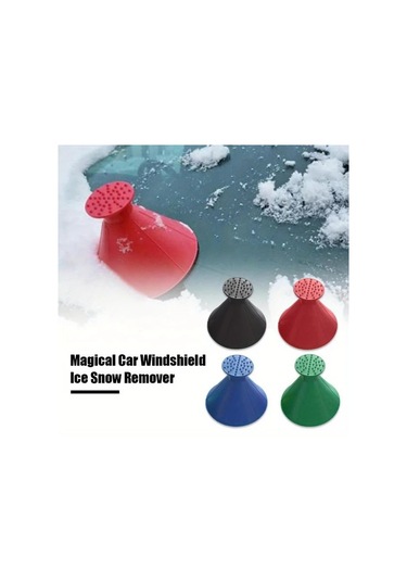 Elmpaly 4 Parça Araç Camı Buz Kazıyıcı Kar Küreği, 4 Renkli Plastik Kar Temizleme Aparatı