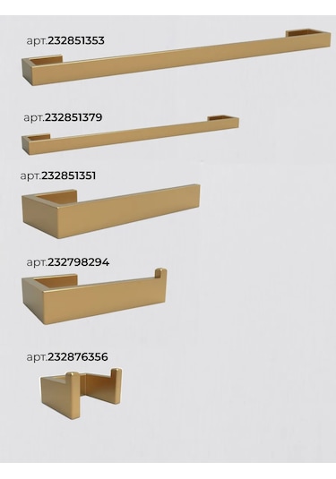 Bathpremium El Paco Altın Mat Duş Perdesi Askısı Kanca 232876356 Gri