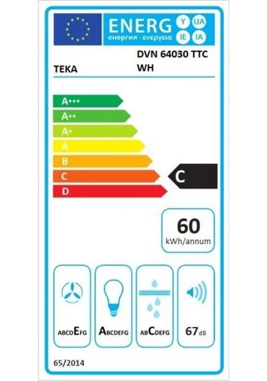 Teka DVN 64030 TTC WH - Duvar Tipi Davlumbaz 112950005