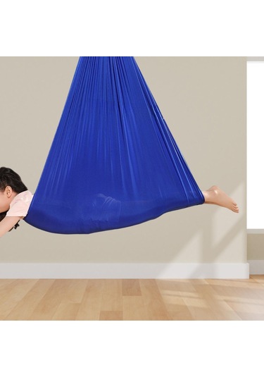 Suntek Çocuk Salıncak Hamak Balkon Için Anti Tip Sandalye Mavi