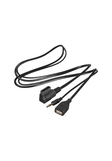Geeroyoo Volkswagen Audi Amı Mdı Arabalar İçin 2.8m Usb Şarj + 3.5mm Aux Ses Bağlantı Kablosu A6l/a8l/q7/a3/a4l/a5/a1/s5/q5 Uyumlu