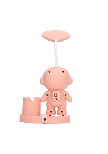 Led Astronot Masa Lambası Ve Kalemlik Çok Renkli