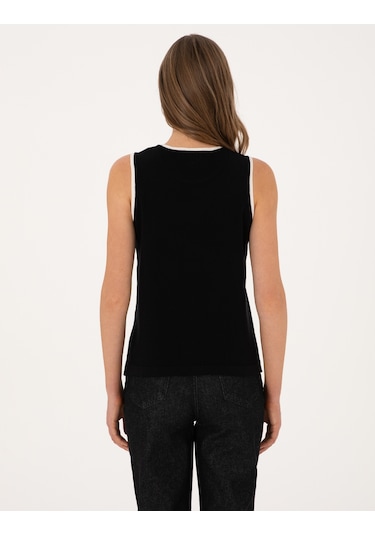 Pierre Cardin Kadın Siyah Kazak /triko 50311001-vr046 Siyah