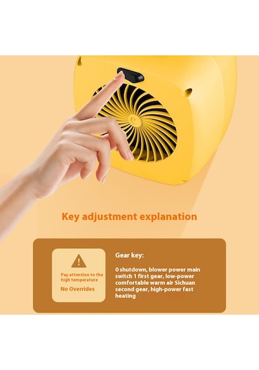 Mini Masaüstü Isıtıcı 2 Dişliler Ayarlanabilir Taşınabilir 500 W Elektrikli Uzay Isıtıcı Ev Ofis İçin, Ab Tak