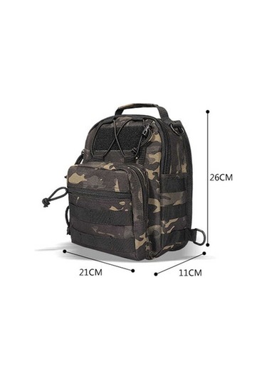 Oxford 600d Kumaş Omuz-göğüs Çantası Kamuflaj Kamuflaj