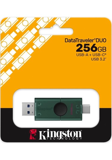 Kingston Dtdeg2-256gb 256gb Usb-a + Usb-c 3.2 Gen 1 Datatraveler Duog2 Flash Bellek