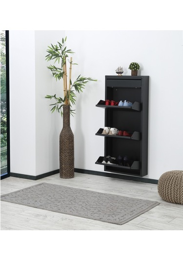 Arthur 3'lü Plus Ayakkabılık Siyah