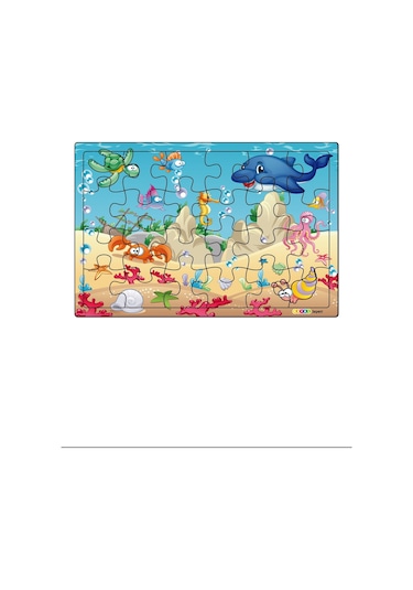 Yeni 4 Adet 24 Parçalı Ahşap Puzzle Yapboz Seti. Çiftliğim. Okya